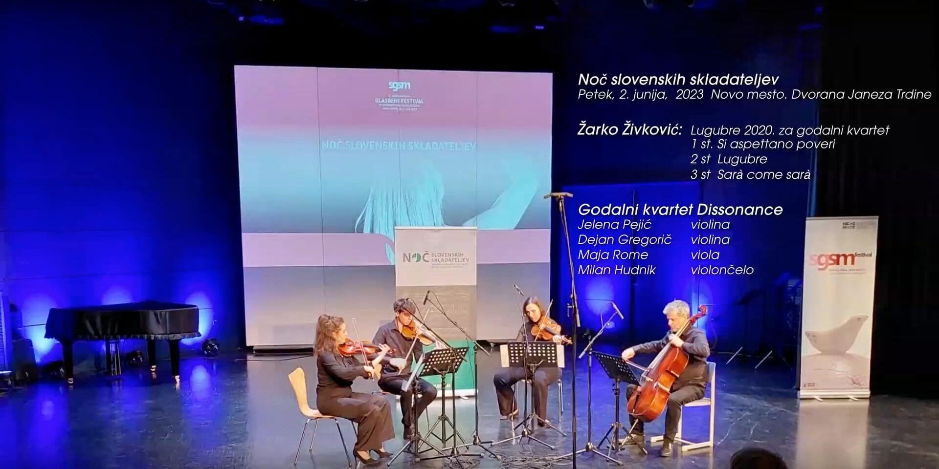 Fourth Night with the Composer Žarko Živković and Slovenian Philharmonic - LUGUBRE